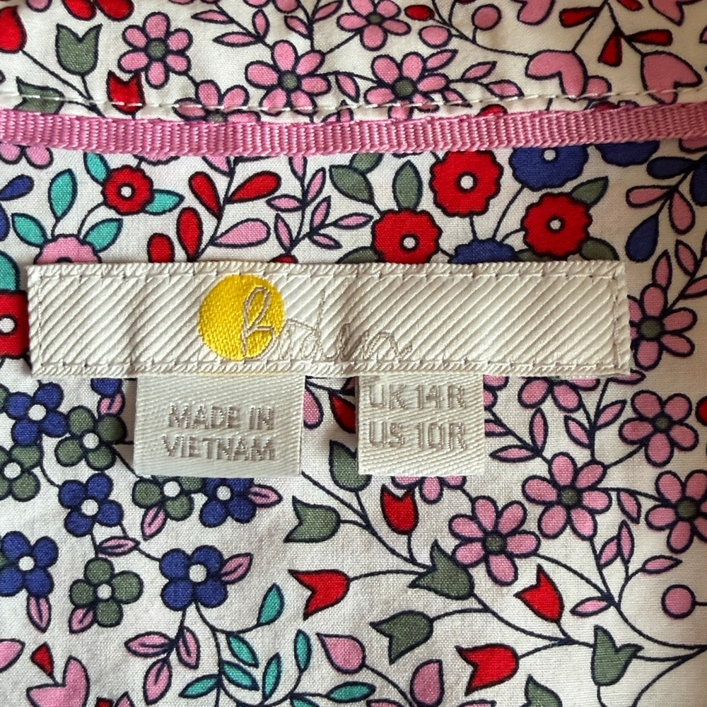 Boden Flowered Shirt